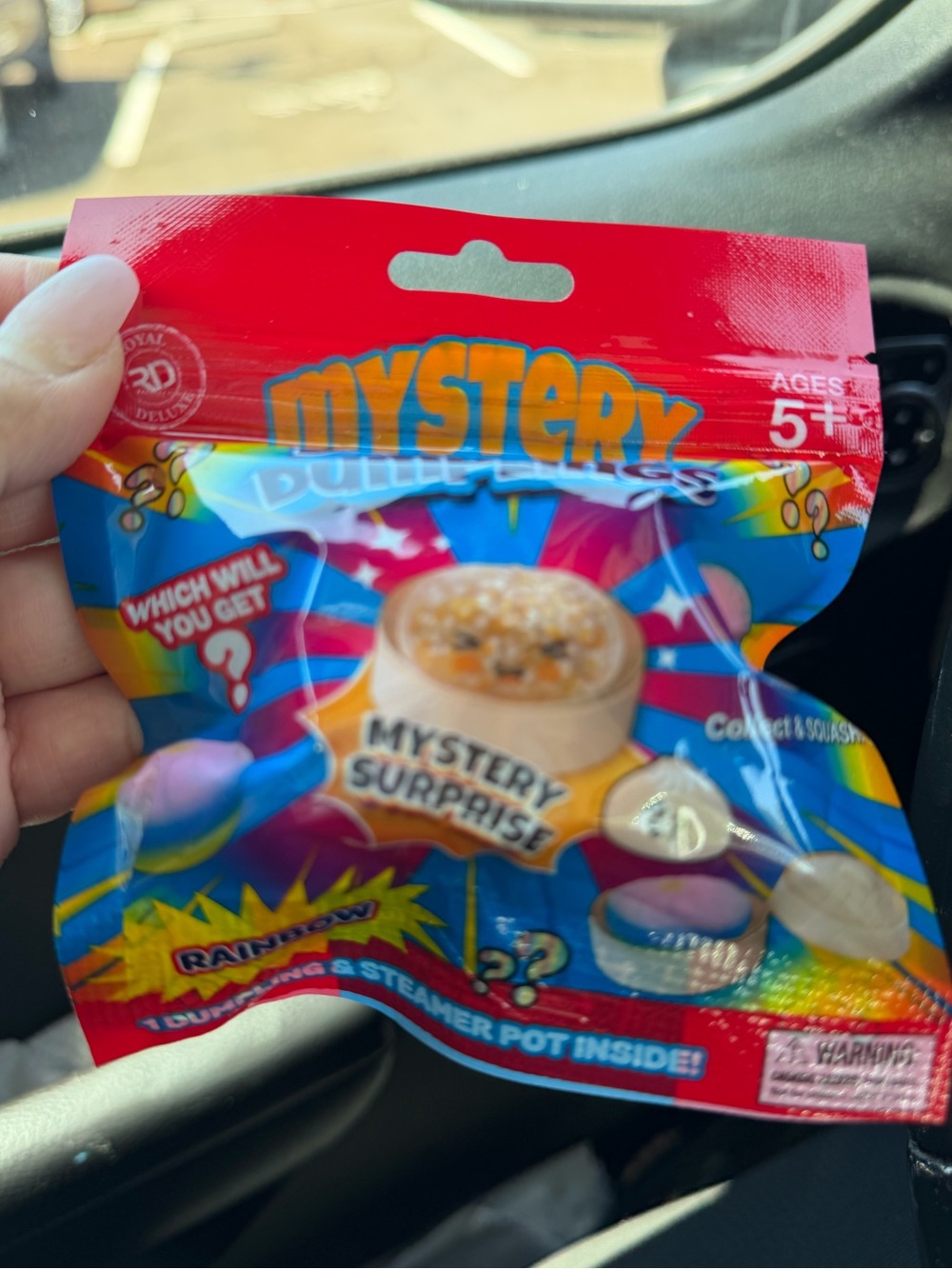 Mystery Squashy Dumplings Bun Bao Squishy RAINBOW Collectible Mini Toy